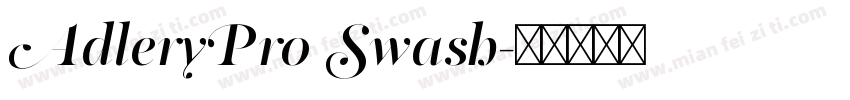 AdleryPro Swash字体转换